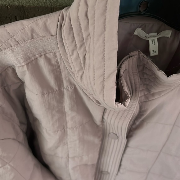 Womens Plus Size Maurice’s Quilted Button Up Jacket, Mauve, 3X Spring - Picture 2 of 10